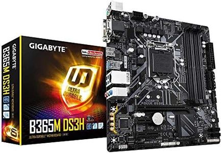 GIGABYTE B365M DS3H (LGA1151/Intel/Micro ATX/USB 3.1 Gen 1 (USB3.0) Type A/DDR4/Motherboard), 10.43 x 10.43 x 2.12 inches