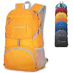 Zomake Packable Hiking Backpack Water Resistant,35L Lightweight Daypack Foldable Backpack for Travel,(Yellow)