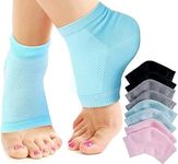 WEPTIX® Silicone Gel Heel Socks for Dry Hard Cracked Heel Repair Pad, Swelling & Pain Relief, Cushion Support, Foot Care, Ankle Protection, Plantar Fasciitis for Men and Women- (Multicolour)