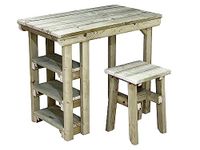 Arbor Garden Solutions potting table wooden multi purpose workbench (106cm + chair)