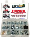 250pc Specbolt Honda 400EX & 250EX Bolt Kit for Maintenance & Restoration OEM Spec Fasteners Quad TRX400EX TRX250X aslo great for ATC & TRX 350x 300ex 300x 250ex 250x 200sx 200s 200x 125cc 110cc & TRX90 models