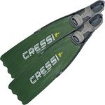 Cressi Gara Modular LD Free Diving/Spear Fishing Fins - Green, Size EU 38/39 UK (5/6)