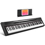 Donner DEP-10 88 Keys Digital Piano Keyboard Sensitive Semi Weighted, Full Size Portable Light Electric Keyboard Piano with Sustain Pedal for Beginners