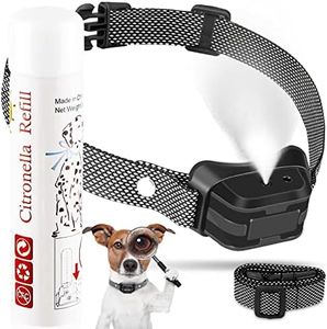 Auto Citronella Bark Collar Waterproof IPX67 Spray Bark Collar with 3 Adjustable Spray & Sensitivity Level, Citronella Dog Collar Humane Anti Barking Collar for Dogs