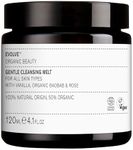 Evolve Organic Beauty - Natural Gentle Cleansing Melt Balm with natural sugar extracts, organic Baobab oil, vanilla | Certified Vegan Clean Beauty (4.1 oz | 120 mL) - For Normal to dry skin