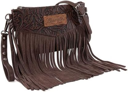 Wrangler Clutch Wristlet Fringe Purse Western Crossbody Bags for Women WG63-181CF