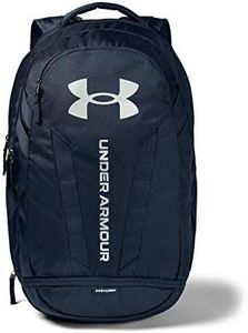 Under Armour Hustle Backpack, Academy (408)/Silver, One Size Fits All