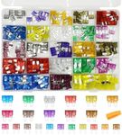 Jotia 301Pcs Mini & Standard Blade Car Fuse Assortment Kit, Including 2A 3A 5A 7.5A 10A 15A 20A 25A 30A 35A 40A Car Auto Fuses with Fuse Puller, Automotive Assorted Replacement Blade Fuses