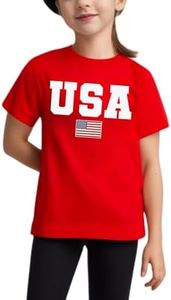 American Flag Shirt Toddler Boys Girls USA Flag Shirts Kids 4th of July T-Shirt Patriotic Tee Tops Outfits 3-10years