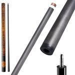 PODAYUDE Carbon Fiber Pool Cue Shaft, 12.4mm Tip Pool Stick Shaft, 3/8X8 Professional Low Deflection Cue Stick Shaft(Only Shaft)