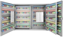 Barska 400 Position Key Cabinet wit