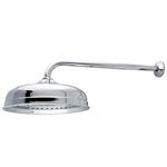 KINGSTON BRASS K225K11 Designer Trimscape Victorian 10" Showerhead with 17" Rain Drop Shower Arm, Polished Chrome