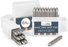 Metal Stamping Kit, 64 Piece Punch 