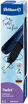 Pelikan Twist Fountain Pen with 1 Ink Cartridge, Medium Nib, Night Breeze, Boxed (820127)