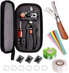Grafting Tool Kit, Garden Pruner Set Including Replacement Blades, Grafting Knife, Grafting Tapes, Plant Labels & Garden Clips, Perfect for Fruit Tree Grafting, Gardening Tools Set