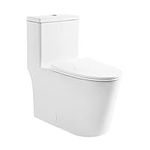 Swiss Madison Dreux High Efficiency One Piece Elongated Toilet with 0.8 GPF Water Saving Elite Technology