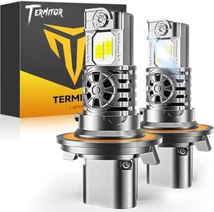 Termitor Upgraded H13/9008 Bulbs, 60,000LM 10X Super Brighter, 85000+ Hours Long Service Life, 6500K Cool White, Real 1:1 Halogen Size Fog Lights, Plug N Play, Pack of 2