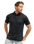 Merino Wool Polo Shirt Men - Anti-Odor 100% Merino Wool Shirts for Men Short Sleeve Breathable (Large, Charcoal Grey Polo)