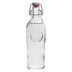 Bormioli Rocco Officina 1825 Vintage Flip Top Glass Bottle - 1200 Milliliter, 31 x 8.5 x 8.5 cm