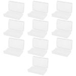 ECSiNG 10PCS Game Cartridge Case Compatible with Game Boy Advance GBA Game Cartridges ABS Transparent Game Card Storage Box Holder Anti-slip Cover 65x40x13mm