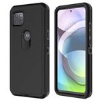 AZSXLG for Motorola Moto One 5G Ace Case, Moto G 5G Case, Defender Case Soft TPU Hard PC Heavy Duty Shockproof 3 Layer Cover for Moto One 5G Ace/Moto G 5G 2021 (All Black)