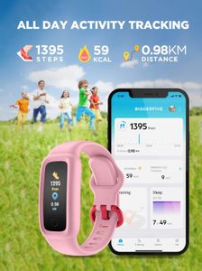 BIGGERFIVE Vigor 2 Kids Fitness Tracker – Activity & Sleep Monitor