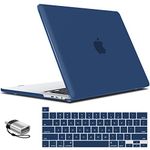 IBENZER Compatible with MacBook Pro 16 Inch Case A2141 Release 2020 2019, Hard Shell Case with Keyboard Cover & Type C Adapter for Old Version Mac Pro 16’’, Navy Blue, T16NYBL+1TC