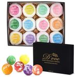 D'Voe All-Natural Bath Bomb Gift Set – 12 Canadian Handcrafted 3.5 oz Bombs for Men, Women, and Special Occasions