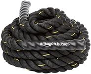 Amazon Basics Heavy Exercise Training Workout Battle Rope, 8.7 x 0.04 Meters, Black