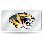 Rico Industries NCAA Missouri Tigers Laser Cut Auto Tag, Silver