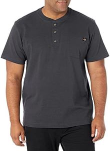 Dickies Men's Heavyweight Henley - 3X-Large/Tall - Charcoal