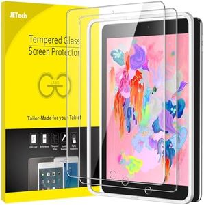 JETech Screen Protector for iPad (9.7-Inch, 2018/2017 Model, 6th/5th Generation), iPad Air 2/1, iPad Pro 9.7-Inch with Easy Installation Frame, Tempered Glass Film, HD Clear, 2-Pack