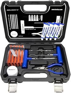 45 pièces PROFESSIONNEL Réparation de pneus Kit VÉHICULE PERSONNEL Set de dépannage Unités de vulcanisation Rayures Moto Kit de réparation