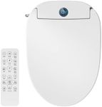 GAICOM Bidet Toilet Seat Elongated, Electric Smart Heated Toilet Seat with Instant Warm Water & Dryer, Multiple Cleaning Modes, Remote Control, Self-Clean Nozzle, Soft Closed, Night Light