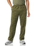 Amazon Essentials Men's Fleece Open Bottom Joggers (Available in Big & Tall), Military Green Abstract Camo, L