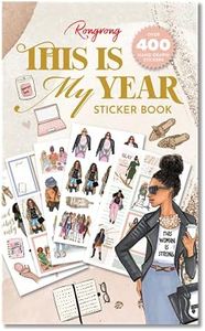 Rongrong This is My Year Planner Stickers Book for Planners, Calendars and Journals – Aesthetic Premium Quality Stickers to Help Motivate You to Achieve Your Dreams – Scrapbook Accessories – 24 Pages