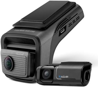 Thinkware U3000 PRO Dash Cam - 4K UHD 2160p Front & 2K QHD Rear Car Camera - Built-in GPS, Super Night Vision 4.0, Hardwire Lead For Battery Safe Radar Parking Mode - 64GB SDCard - Android/iOS App