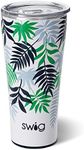 Swig Life 32oz Triple Insulated Stainless Steel Tumbler with Lid, Dishwasher Safe, Double Wall, and Vacuum Sealed Travel Coffee Tumbler (Island Breeze)