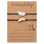 Matching Butterfly Friendship Bracelets for Girls Women Best Friend Graduation Birthday Gifts for Bff Best Friends Long Distance Gifts for Kids Best Friend Bracelet for 2