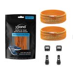 Xpand Round Elastic Shoelaces with No-Tie Quick-Release Lacing System in one Size Fit for Both Adult and Kids Shoes and Boots