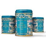 New English Teas 3x Song Thrush and Berries Mini Tea Tins - English Breakfast, Earl Grey and English Afternoon