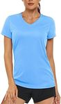 MAGCOMSEN Women's Summer V Neck T-S