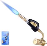 TAUSOM Propane Torch Head with Igniter - Turbo Torch Kit for Soldering, Welding, Brazing, Plumbing, Glass Beads DIY - Compatible with MAP Gas, MAPP, Propane Cylinder, CGA600 Standard