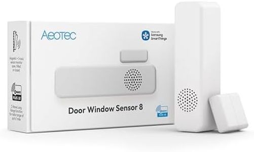 Aeotec Door Window Sensor 8 - Z-Wave Long Range, Open/Close, Temperature & Humidity, 3 Axis Sensor, Mold Hazard Function, Tamper, Garage Door Sensor, Z-Wave 800 Series, HomeAssistant, SmartThings,
