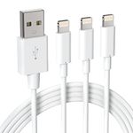 ilikable iPhone Charging Cable 3 Pack 6ft Lightning Cable Mfi Certified iPhone Charger USB to Lightning Cable Compatible with iPhone 15/14/1312/11 Pro Max/Xs/X/XR/8/7/6s/6/SE/iPad/AirPods More