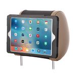 TFY Car Headrest Mount compatible with iPad Air ,PU Leather Fast-Attach Fast-Release Edition, Black