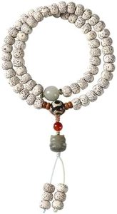 Natural Star Moon Bodhi Bracelet for Women Men Double-loop Winding Star Moon Bead Bracelet Meditatioon Healing Anxiety Relief Energy Buddha Bead Bracelets Birthday Gift (Bodhi 28)