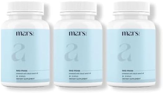 mars by GHC Surge Natural Sea Moss Caps (60N) - Pack of 3 :Powered with Ashwagandha, Black Seed, & Vitamin D3 | Packed with 84 minerals | overall well Being | Good Health Company