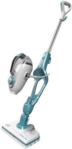 BLACK+DECKER Dampfreiniger STEAMITT Dampfwischer mit Handreiniger und Handschuh - 12 Zubehörteile - Multifunktion 1300 W - Aufheizzeit 15 sec - Tank 500 ml - Gutee Reinigung - FSMH1321JSM-QS