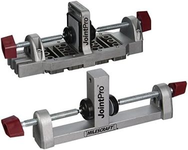 Milescraft 1311 Joint Pro Professional, Self-Clamping All Steel Doweling Jig - Quality - Includes 4 Guide Bushings for 1/4 in., 5/16 in. and 3/8 in. Dowels,Silver